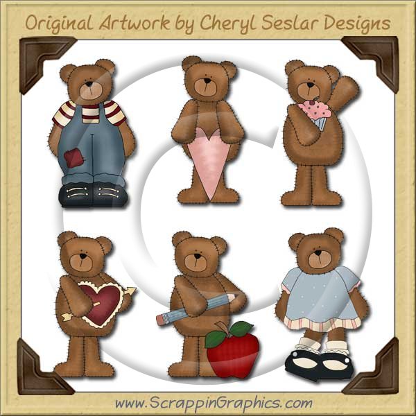 Everyday Bears Graphics Clip Art Download - Click Image to Close