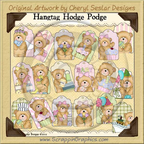 Hangtag Hodge Podge 1 Clip Art Graphics - Click Image to Close