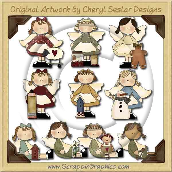 Sweet Little Angels Collection Graphics Clip Art Download - Click Image to Close