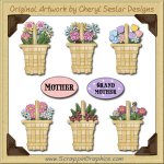 Flower Baskets Graphics Clip Art Download