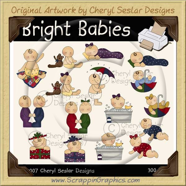 Bright Babies Clip Art Graphics Collection - Click Image to Close