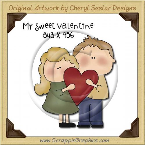 My Sweet Valentine Single Graphics Clip Art Download