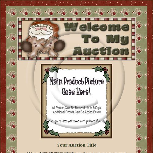 Christmas Wishes Santa Auction Template