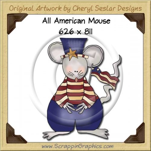 All American Mouse Single Graphics Clip Art Download