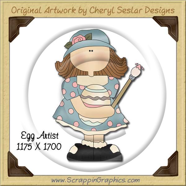 Easter Egg Artist Single Graphics Clip Art Download - Click Image to Close