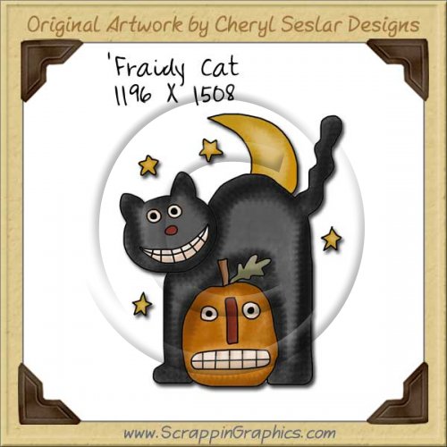 'Fraidy Cat Single Graphics Clip Art Download