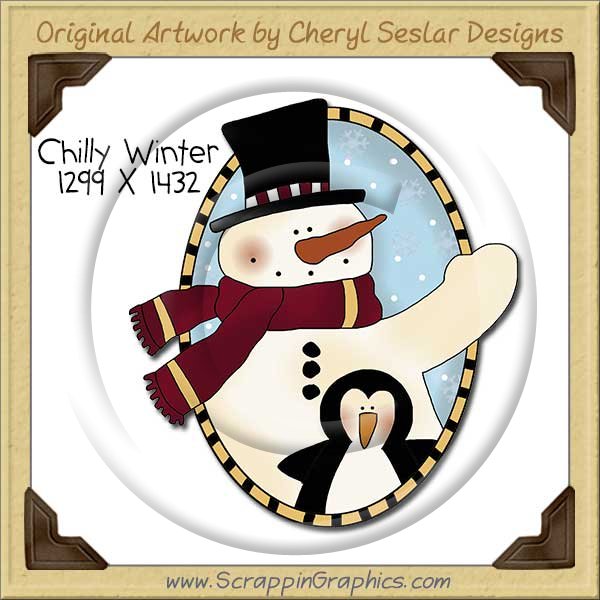 Chilly Winter Single Clip Art Graphic Download - Click Image to Close