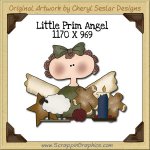 Little Prim Angel Single Graphics Clip Art Download