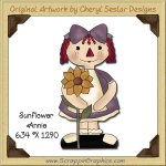 Sunflower Annie Single Graphics Clip Art Download