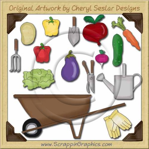 Grandpa's Garden Collection Graphics Clip Art Download