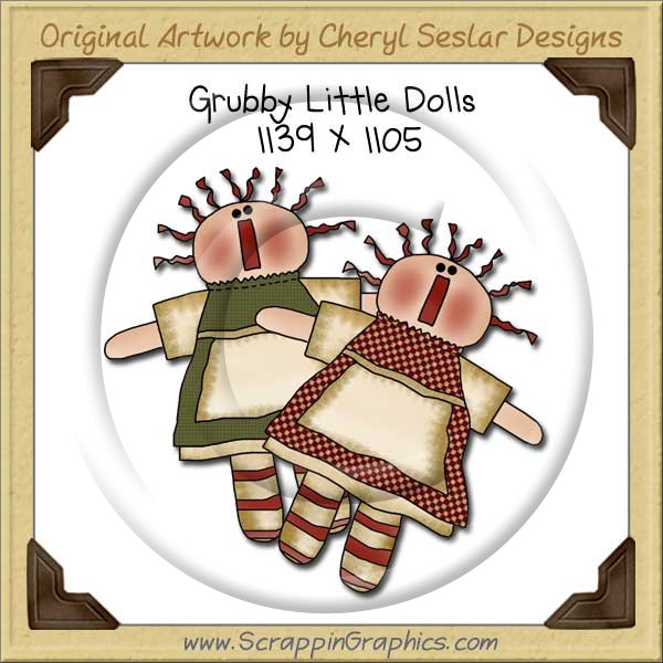 Grubby Little Dolls Single Graphics Clip Art Download - Click Image to Close