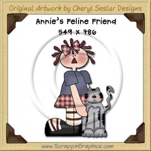 Annie's Feline Friend Single Graphics Clip Art Download
