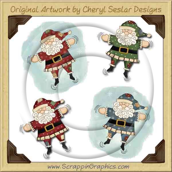 Santa Snow Angels Limited Pro Graphics Clip Art Download - Click Image to Close