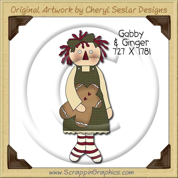 Gabby & Ginger Single Clip Art Graphic Download - Click Image to Close