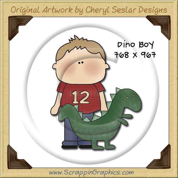 Dino Boy Single Graphics Clip Art Download - Click Image to Close