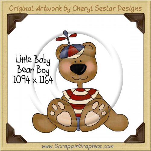 Little Baby Bear Boy Single Graphics Clip Art Download
