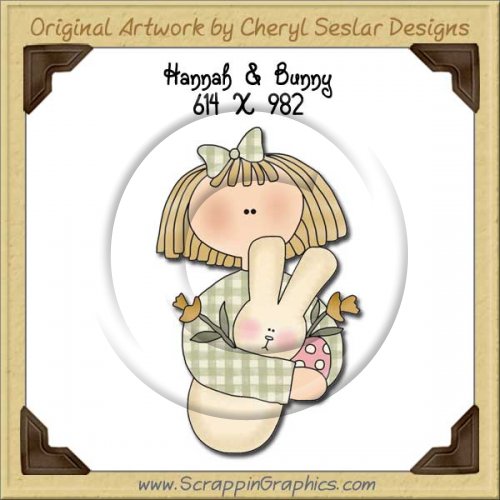 Hannah & Bunny Single Graphics Clip Art Download