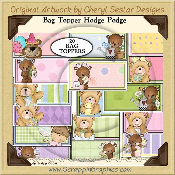 Bag Topper Hodge Podge Clip Art Graphics - Click Image to Close
