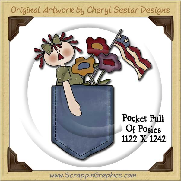 Pocket Full Of Posies Single Graphics Clip Art Download - Click Image to Close
