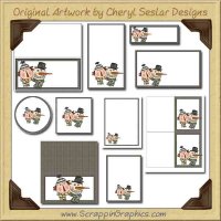 Sid & Sadie Printable Pack Graphics Clip Art Download