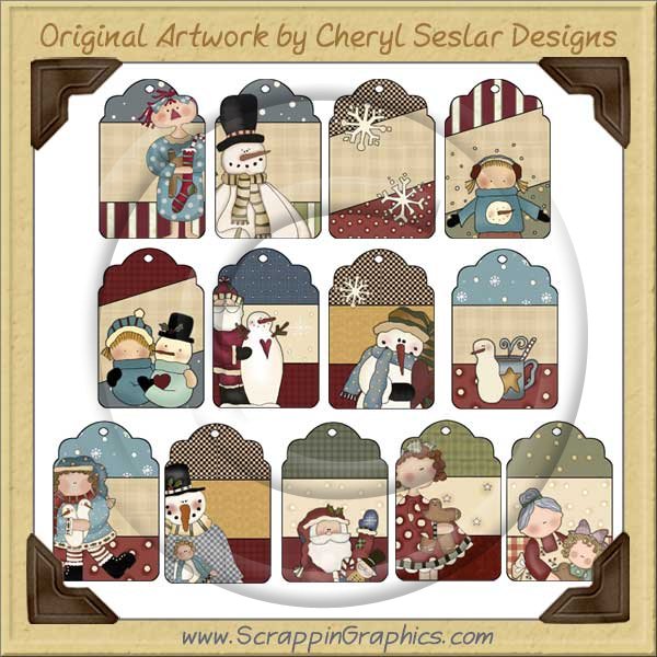 Tag Bonanza Winter Collection Printable Craft Download - Click Image to Close