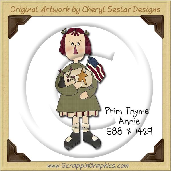 Prim Thyme Annie Single Graphics Clip Art Download - Click Image to Close