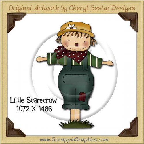 Little Scarecrow Single Graphics Clip Art Download