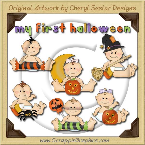 Sweet Baby First Halloween Limited Pro Clip Art Graphics - Click Image to Close