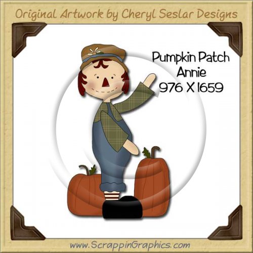 Pumpkin Patch Annie Single Graphics Clip Art Download