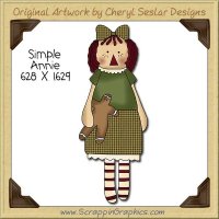 Simple Annie Single Clip Art Graphic Download
