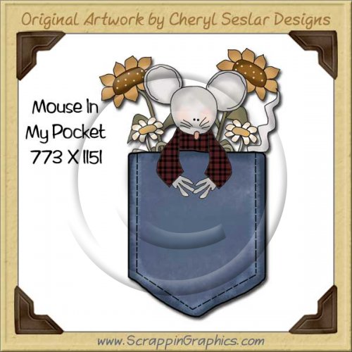 Mouse In My Pocket Single Graphics Clip Art Download