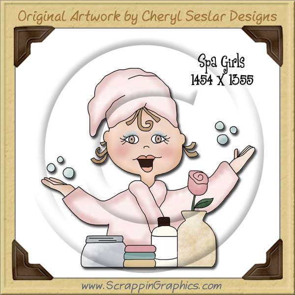 Spa Girl Single Graphics Clip Art Download - Click Image to Close