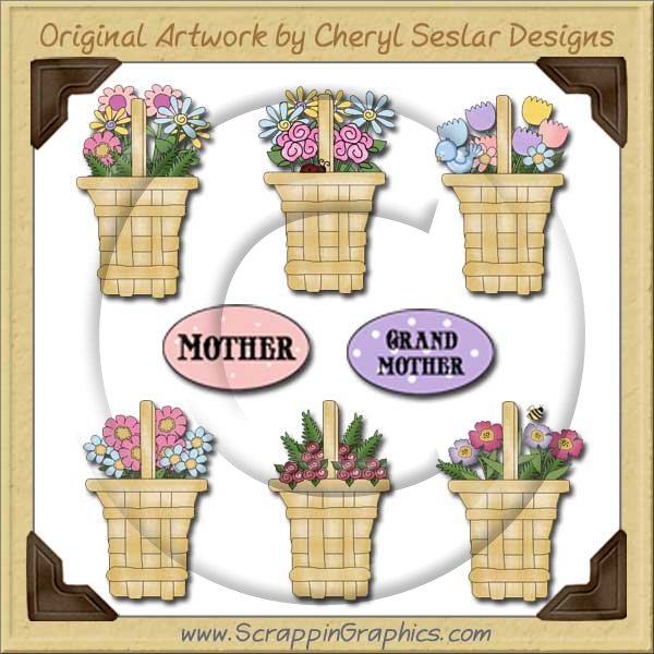 Flower Baskets Graphics Clip Art Download - Click Image to Close