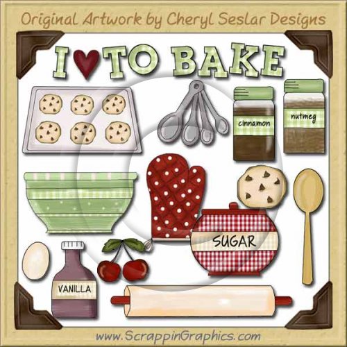 Baking Elements Collection Graphics Clip Art Download
