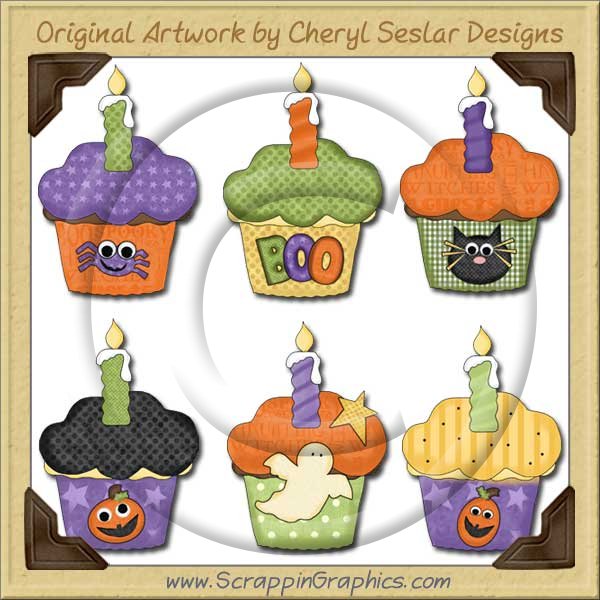 Halloween Cupcakes Limited Pro Graphics Clip Art Download - Click Image to Close