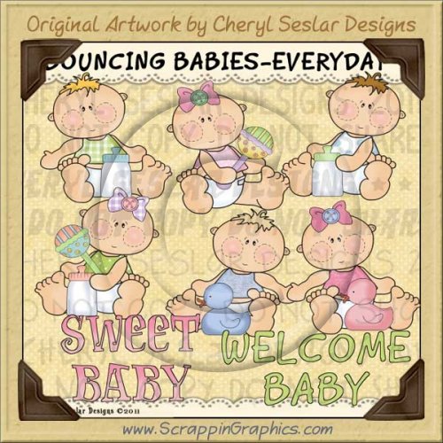 Bouncing Babies Everyday Limited Pro Clip Art Graphics