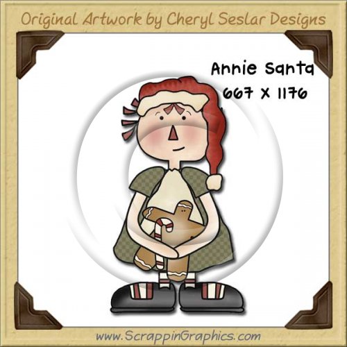 Annie Santa Single Graphics Clip Art Download