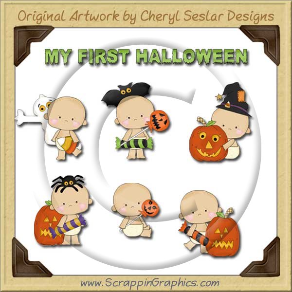 Baby's First Halloween Clip Art Download - Click Image to Close