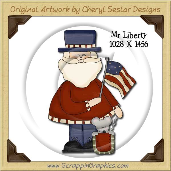 Mr. Liberty Single Graphics Clip Art Download - Click Image to Close