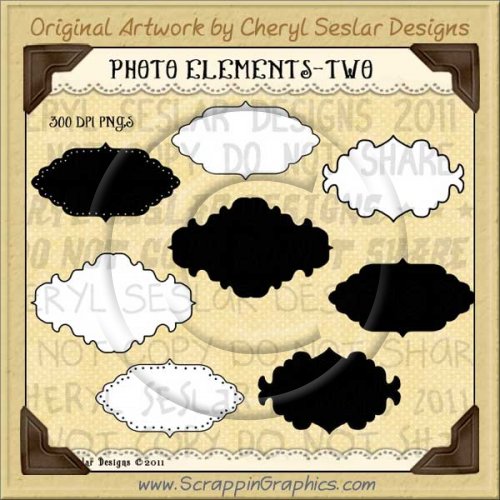 Photo Elements Two Limited Pro Clip Art Graphics
