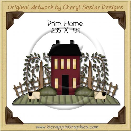 Prim Home Single Clip Art Graphic Download