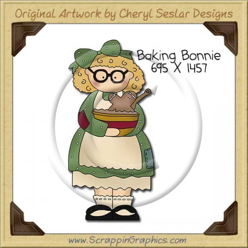 Baking Bonnie Single Clip Art Graphic Download