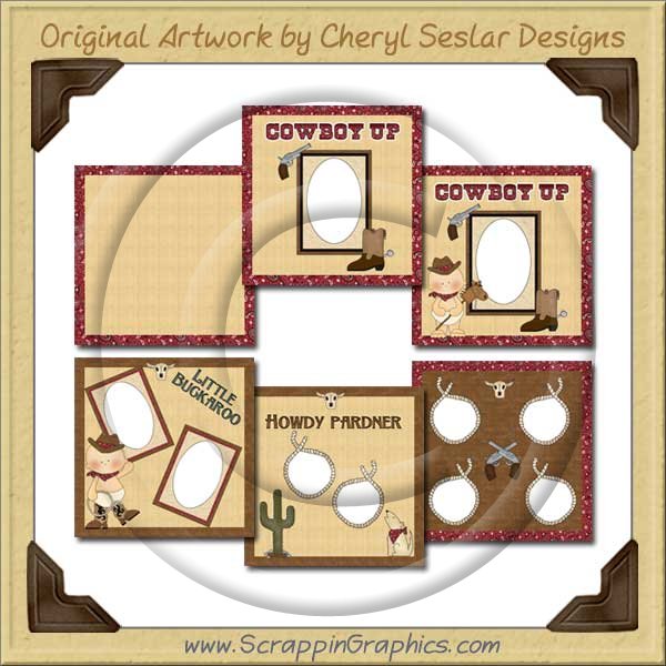 Little Buckaroos Paper Collection Graphics Clip Art Download - Click Image to Close