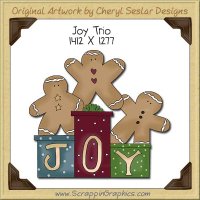 Joy Trio Single Clip Art Graphic Download