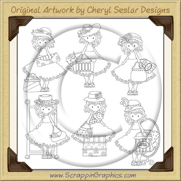 Exclusive Fancy Felica Goes Shopping Color Me Sheet - Click Image to Close