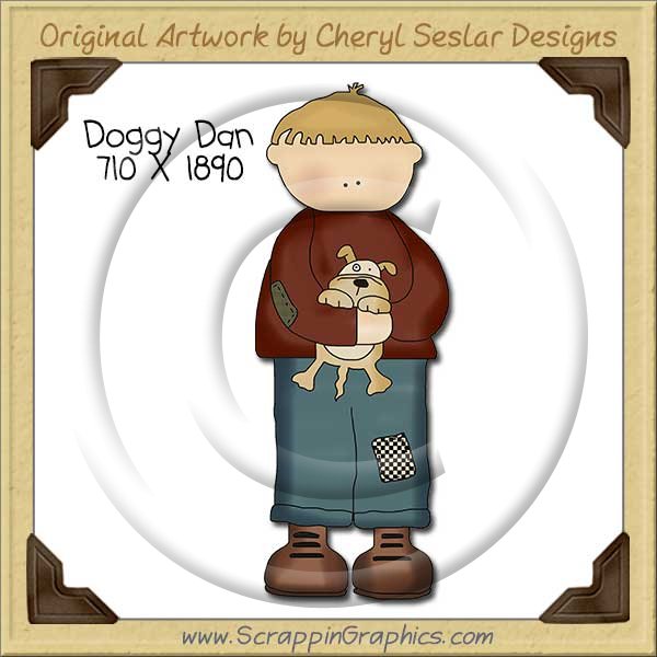 Doggy Dan Single Clip Art Graphic Download - Click Image to Close