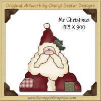 Mr. Christmas Single Graphics Clip Art Download