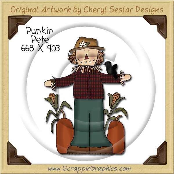 Punkin Patch Pete Single Clip Art Graphic Download - Click Image to Close