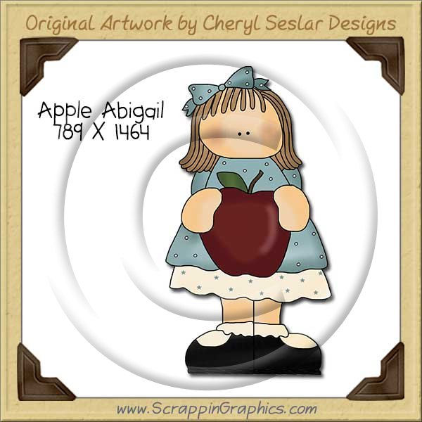 Apple Abigail Single Clip Art Graphic Download - Click Image to Close