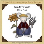 Country Mouse Single Graphics Clip Art Download